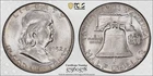 1952 FRANKLIN HALF DOLLAR PCGS MS 64 NICE SILVER SATIN SLIGHTLY GREYING WITH