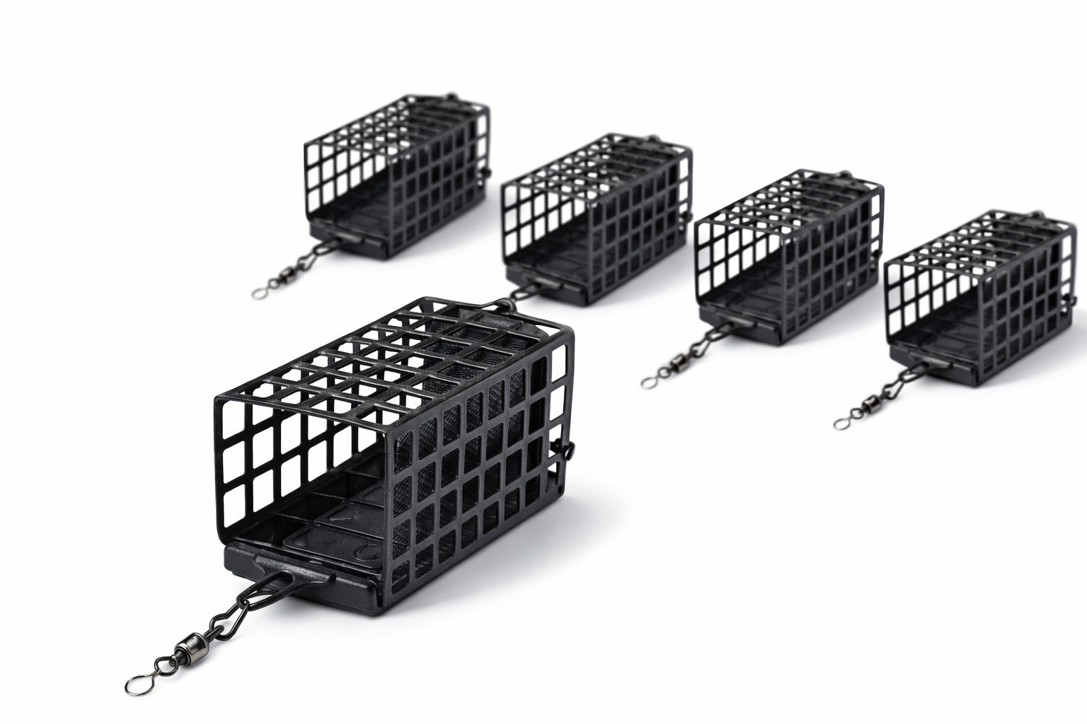 Futterkorb 5 Stück Feederkorb Angeln Set 20g–120g Auswahl Schwarz Angelzubehör