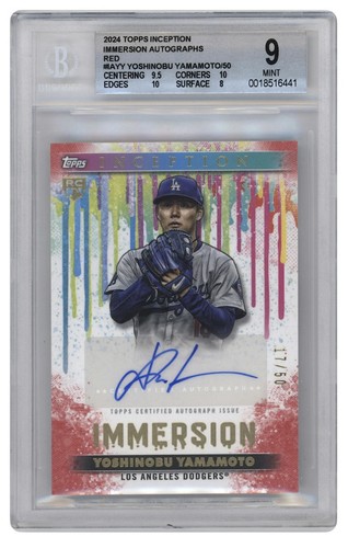 Yoshinobu Yamamoto [Red] #IA-YY 2024 Topps Inception Immersion Autograph card
