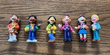 Puzzle Place Friends Collection Fisher Price VTG 1993 6 Mini PVC figurines rare