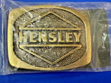 HERSCHEL Farming Agriculture IOWA Company Vintage BTS solid brass belt buckle