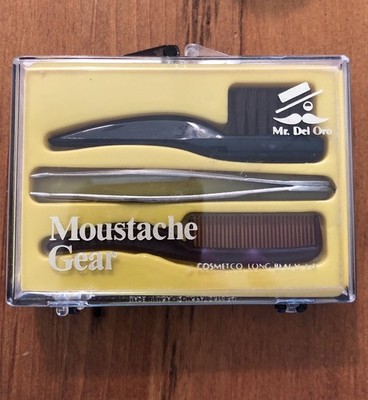 Vintage COSMETCO - Moustache Care Kit 3 Piece Set New Old Stock See Description￼