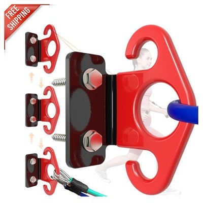 Versatile Resistance Band Wall Anchors - Adjustable & Space-Saving Kit