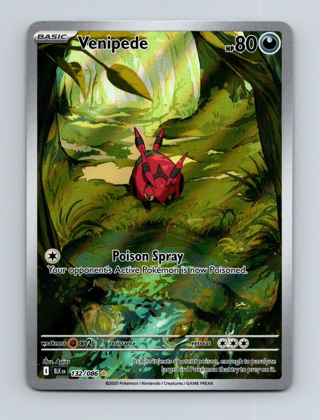 Venipede 132/086 Sv: Black Bolt Holo