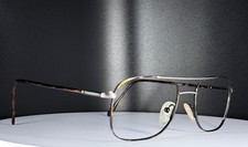 VTG UNBRANDED Aviator Gunmetal Tortoise Classic Full Rim Eyeglasses FRAMES ONLY
