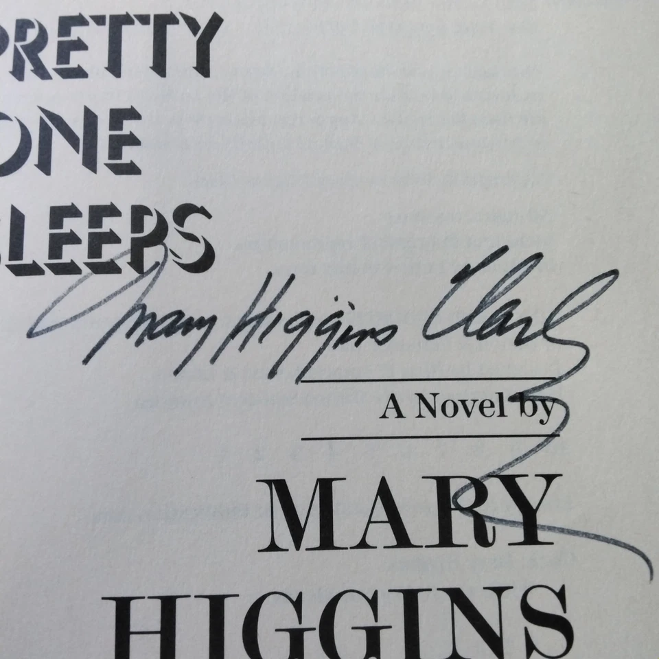 Mary Higgins Clark SIGNED 1989 While My Pretty One Sleeps  1st ED HC Suspense Foto 3 de 4