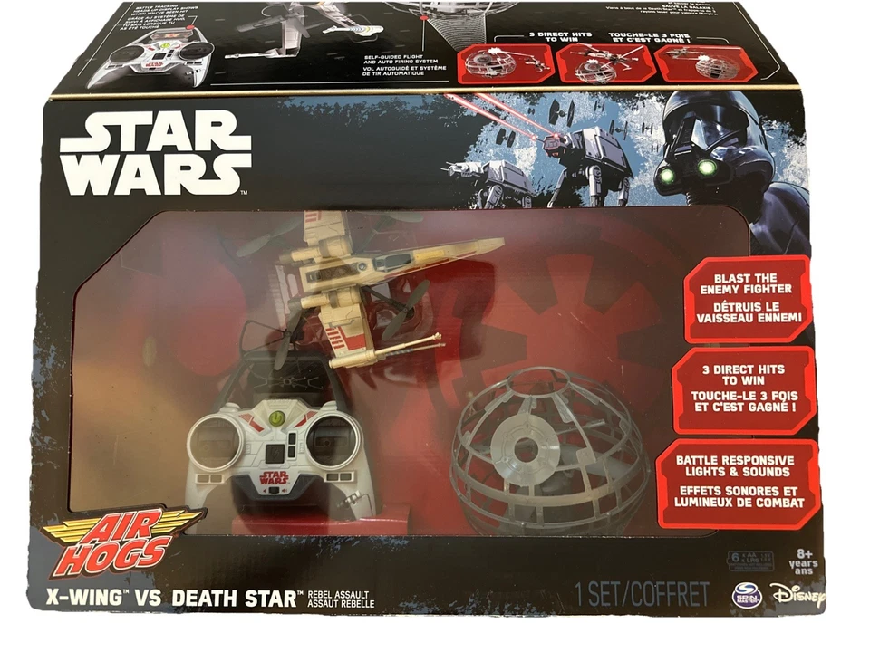 SPIN MASTER STAR WARS AIR HOGS X-WING VS TIE FIGHTER DRONE BATTLE SET. NIB - Image 2 of 4
