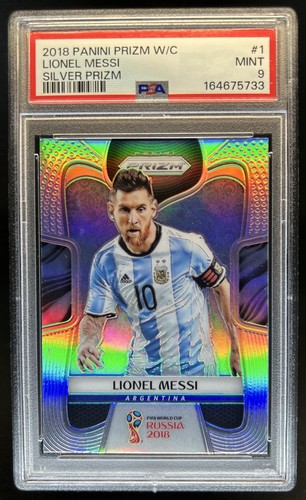 2018 Panini Prizm World Cup Lionel Messi Silver #1 Argentina PSA 9