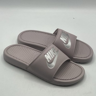 Nike Benassi JDI Slide Sandals 343881-614 Rose Pink Purple Womens Size 10 New
