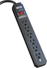 Eaton Tripp Lite series 6 Outlet Surge Protector Power Strip, 6ft Black