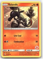 Salandit 025/156 Battle Academy Charizard Stamped Promo