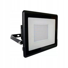 50w LED Floodlight Black Neutral White 4000k w/ Connector, Chip Ip65