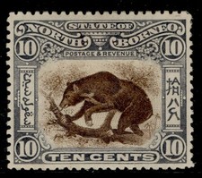 NORTH BORNEO QV SG104, 10c brown & slate-lilac, M MINT. Cat &pound;150.