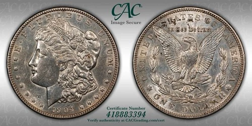 1904 Morgan Silver Dollar AU Details CAC W/ High Res Photos. 1 DAY, NO RESERVE🔥