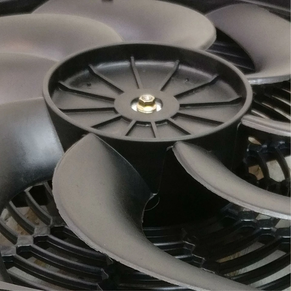 Ventilador de radiador Ford F700 1981 14 pulgadas Super Duty 12 V refrigeración automotriz estándar Foto 2 de 4