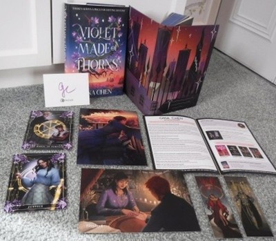 BN Fairyloot 1st Ed 'Violet Made of Thorns' Gina Chen Bookplate Sig+ tarot&bkmks