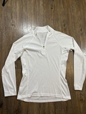 Patagonia Women's White Capilene  2 Zip-Neck Sz Small
