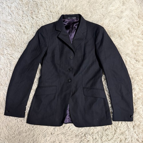Women’s Size 12R Black Heythrop Wool Horseback Riding Show Coat