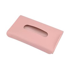 Sun Visor Tissue Install Hanging Napkin Storage Box for Car Tissue Holder Pink