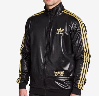 ADIDAS ORIGINALS CHILE 62 OG TRACKTOP SCHWARZ/GOLD NEU MIT ETIKETT GRÖSSE S, M SELTEN LETZTE 2