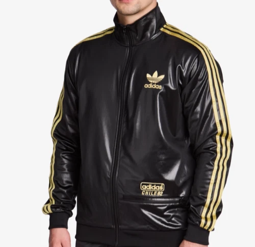 ADIDAS ORIGINALS CHILE 62 OG TRACKTOP BLACK/GOLD  BNWT  SIZE S,M  RARE LAST 2