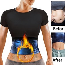 Women Sauna Sweat Vest Compression Shirts for Weight Loss Slimming Body Shaper
