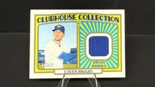 2021 Topps Heritage- Clubhouse Collection Relic Cavan Biggio GAME USED Blue Jays