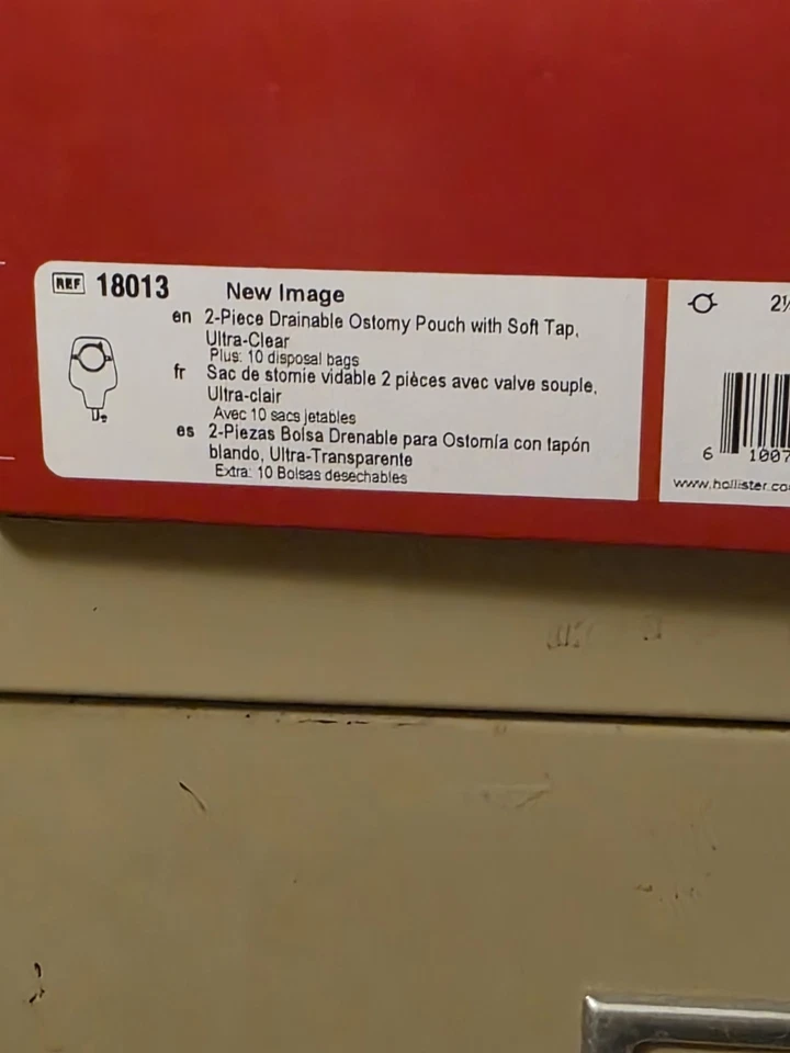 One BX Hollister 18013 Nueva Imagen Bolsa Drenable 2-1/4" 57mm Suave-Tap Transparente 2029 Foto 4 de 4