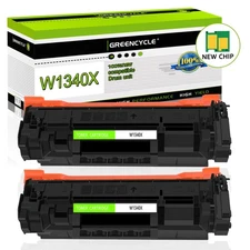 2PK 134X Compatible for HP W1340X Black Toner Cartridge with Chip LaserJet M209