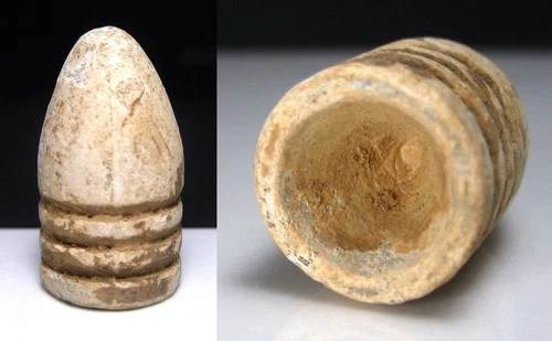 Gettysburg Civil War Relic Dug on Culp's Hill Nice Dropped .577 3-Ring Bullet
