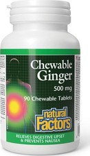 Natural Factors Chewable Ginger 500Mg, 90 CT