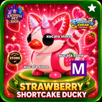   Meega Strawberry Shortcake Ducky (M)   Adopt Your Pets | Instant Fast Deliver
