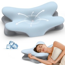 Cervical Neck Pillow for Pain Relief - Ergonomic Side Sleeper Pillow for Neck...