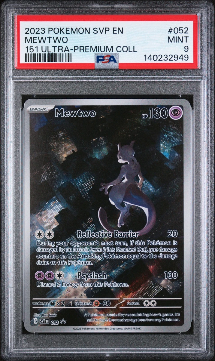 Mewtwo Pokémon TCG Professional Sports Authenticator (PSA) Grade 9