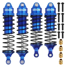 4PCS 1:10 Scale RC Car Shock Front & Rear Shock Absorber Assembled Set Compat...
