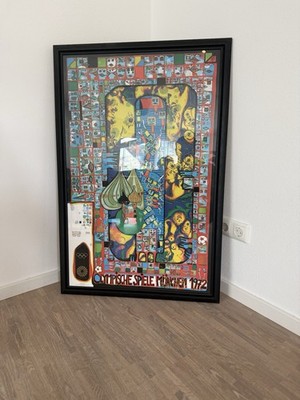 HUNDERTWASSER. OLYMPISCHE SPIELE MÜNCHEN 1972, Kunstdruck, mit Rahmen Limitiert