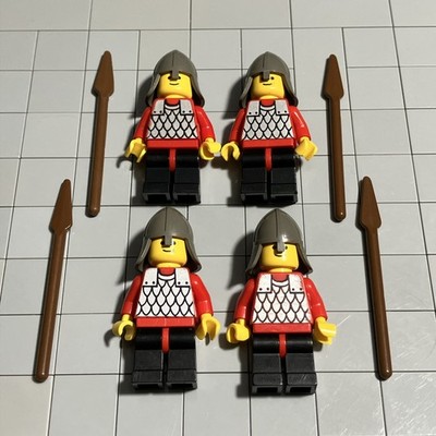 King's Catapult Knights Minifigures Lot Of 4 With Swords Set 1480-1 C6 13