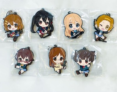 K-ON! Trading Rubber Strap Set Yui Mio Azusa Mugi Ritsu