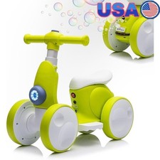 6V Electric Balance Bike W/ Bubble Machine Remote Control Music LED Kids New