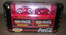 1998 Coca Cola 1962 & 1998 Matchbox Collectibles VW Beetle Concept 1 MIB