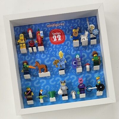 Vitrinenrahmen für Lego Serie 22 Minifiguren 71032 27cm