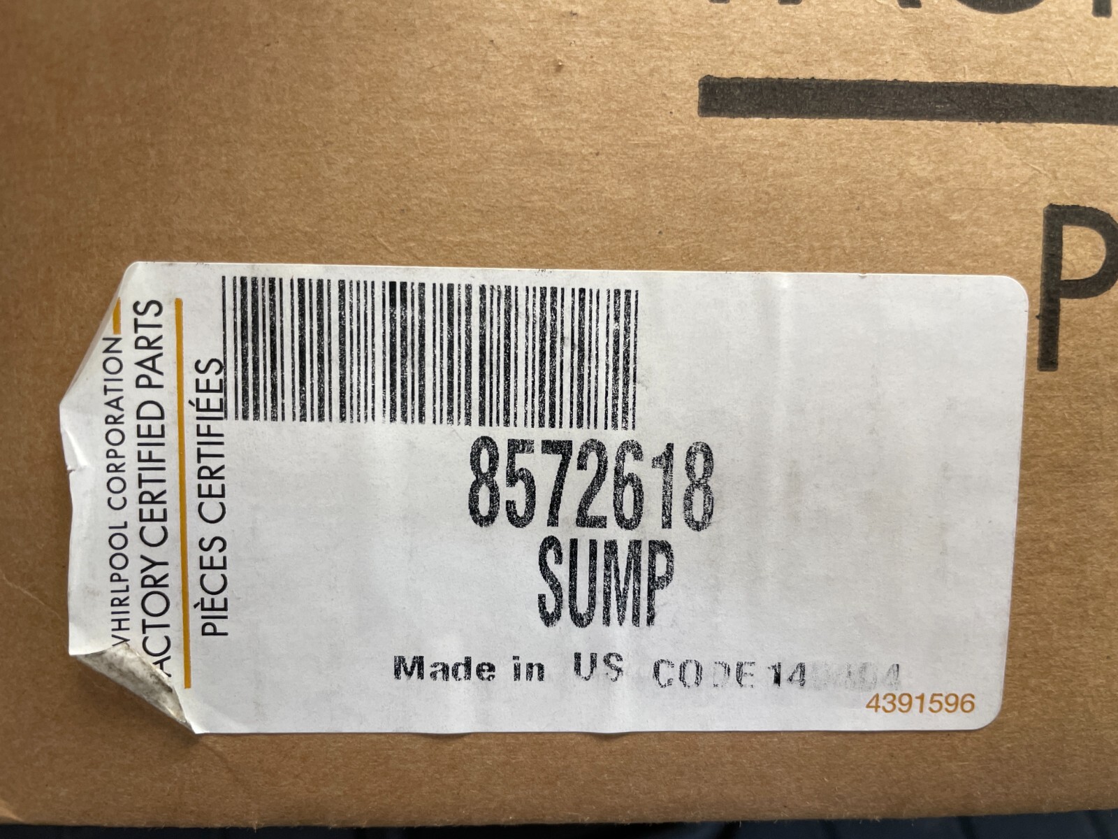 NEW OEM Whirlpool Dishwasher Sump Assembly 8572618 WP8572618 | eBay