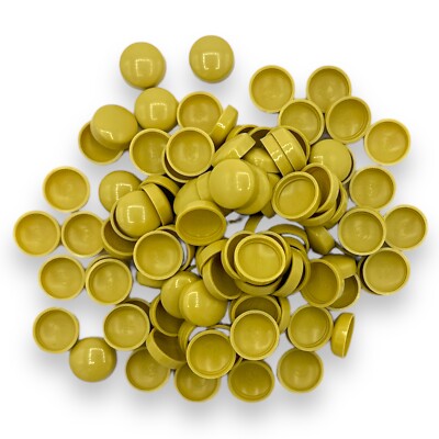 Domschraube Abdeckkappen goldfarben, zweiteilig glänzend 10/12g Snap-Caps  Schrauben