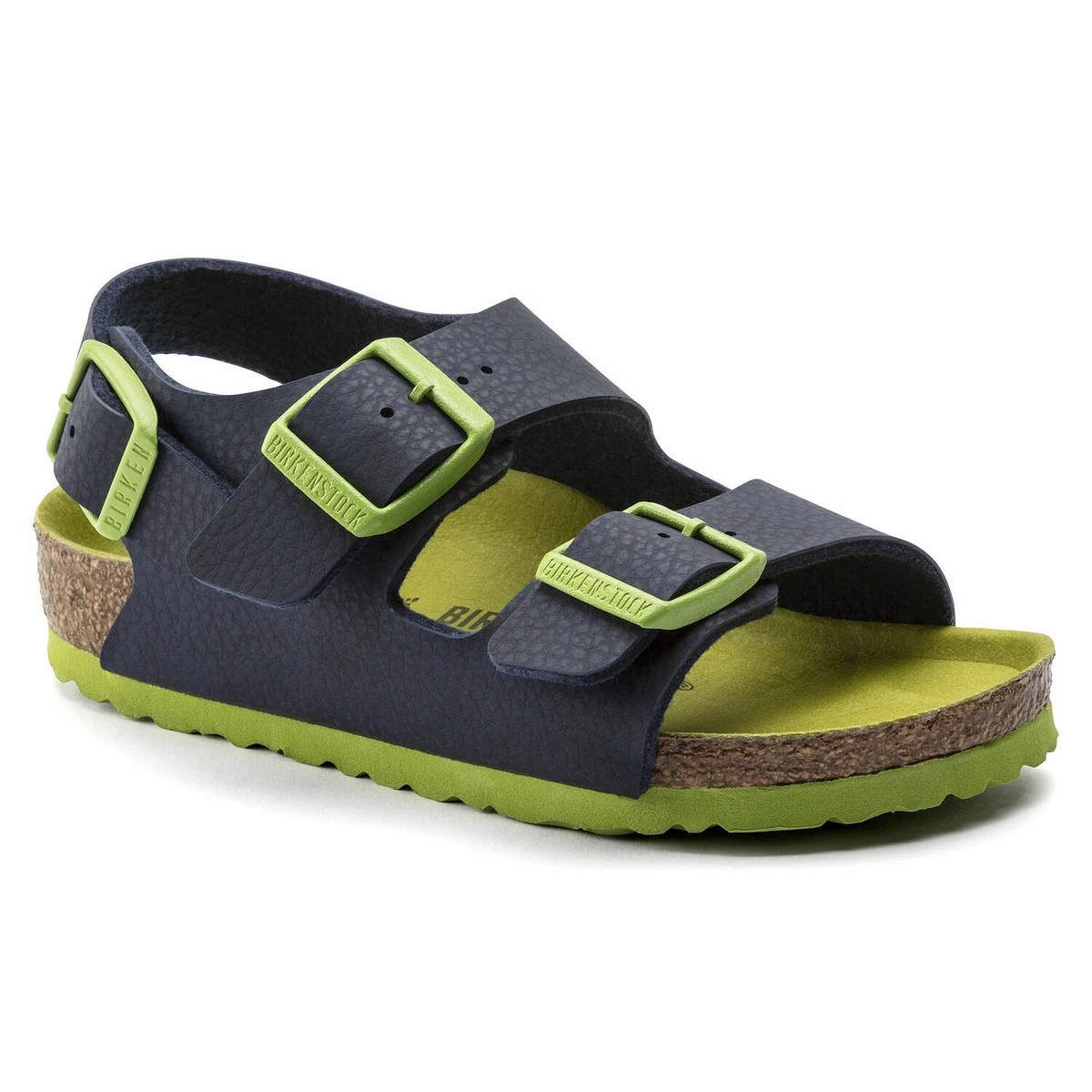 Birkenstock Milano Kids Birko-Flor (Desert Soil Blue) Regular Fit RRP £40.00