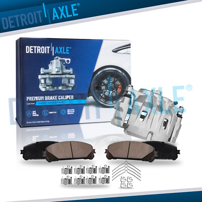 Front Left Disc Caliper & Brake Pads for Toyota Highlander RX350 NX300 NX300h