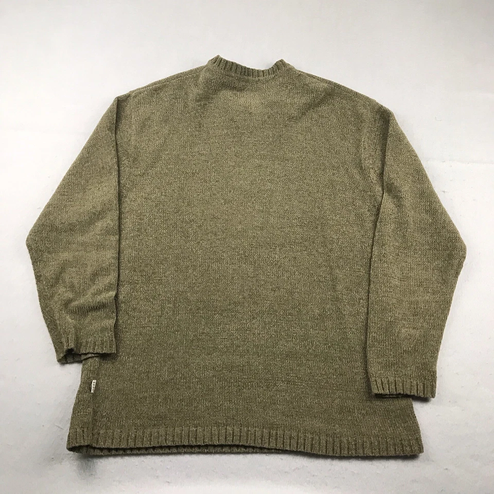Michael Brandon Sweater Mens Large Green V-Neck Pullover Long Sleeves - Image 4 of 4