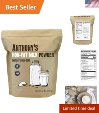 32 oz Instant Non-Fat Dry Milk Powder - Gluten Free & No Artificial Additives