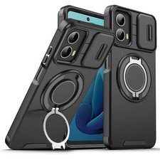 For Motorola Moto G 2025/G Stylus 5G Rugged Case with Magnetic Ring Slide Cover
