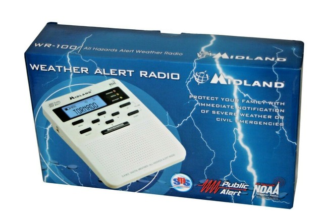 Midland Wr 100 All Hazards Noaa Public Alert Weather Radio For Sale Online Ebay