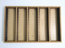 100 Cassette Tape Wooden Storage Wall Rack Unit Vintage